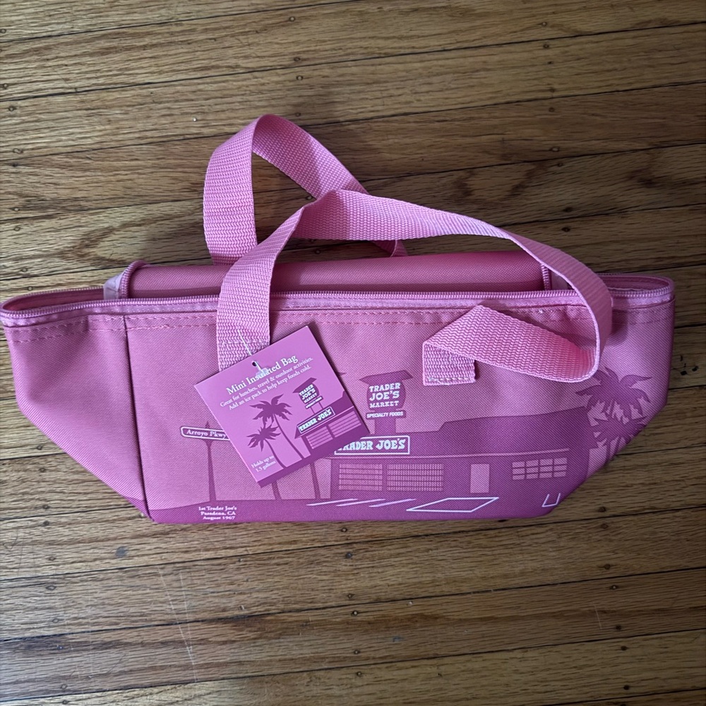 Trader joe’s pink mini cooler bag